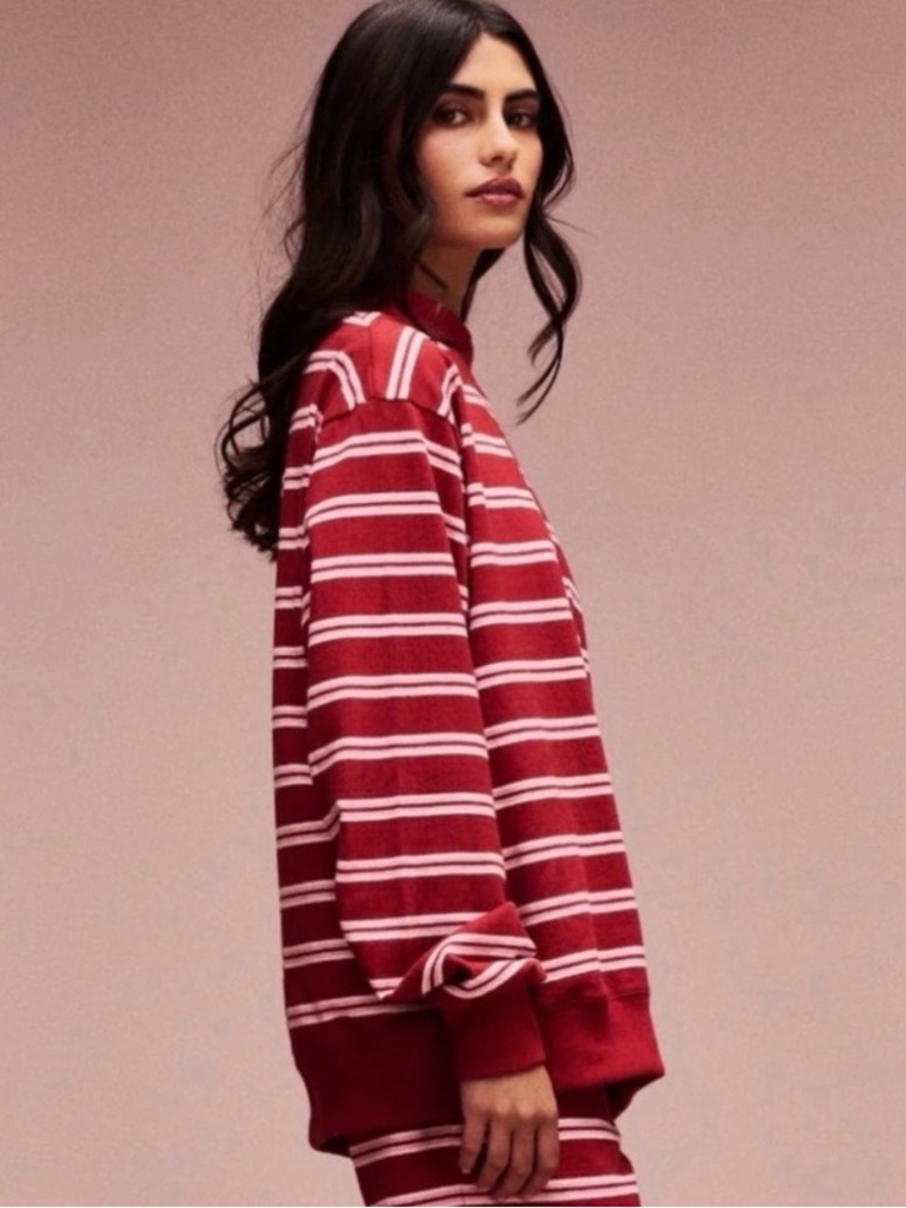 Parke Valentines Striped Mockneck XXL